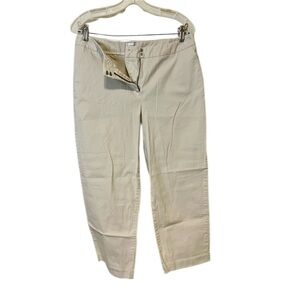 Chico's Beige Cotton-Blend Capri Jeans